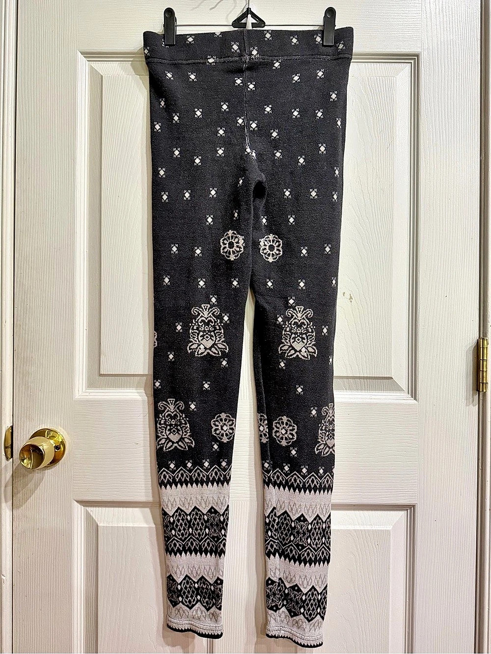 Free People Knit Floral Fair Isle / Lisle Leggings - Picture 3 of 4